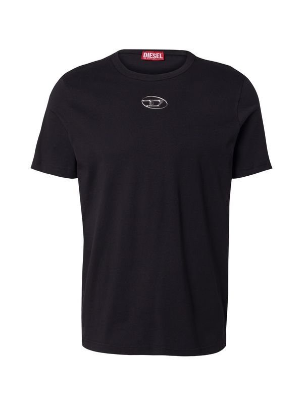 DIESEL DIESEL Majica 'T-ADJUST-OD'  črna / srebrna