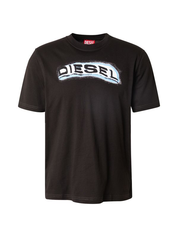 DIESEL DIESEL Majica 'T-ADJUST-R4'  svetlo modra / črna / bela