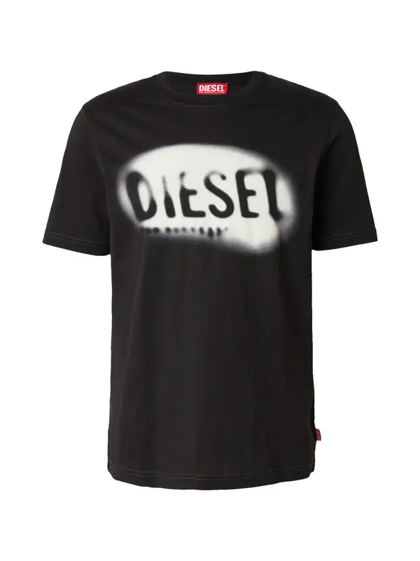 DIESEL DIESEL Majica 'T-ADJUST-V2'  črna / bela