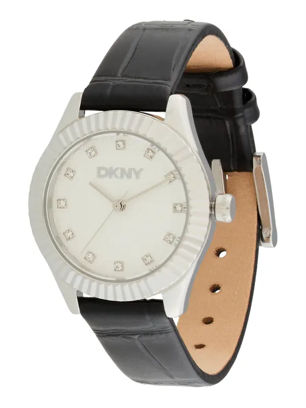 DKNY DKNY Analogna ura 'Chambers Glitz'  črna / srebrna
