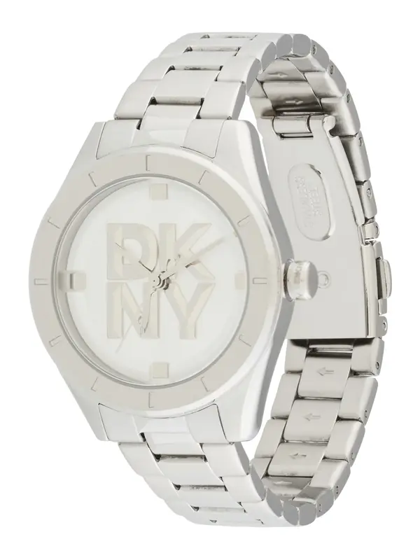 DKNY DKNY Analogna ura 'Chambers Midi'  srebrna