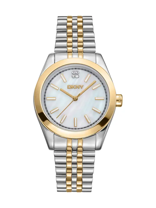 DKNY DKNY Analogna ura 'Nolita Midi'  zlata / srebrna