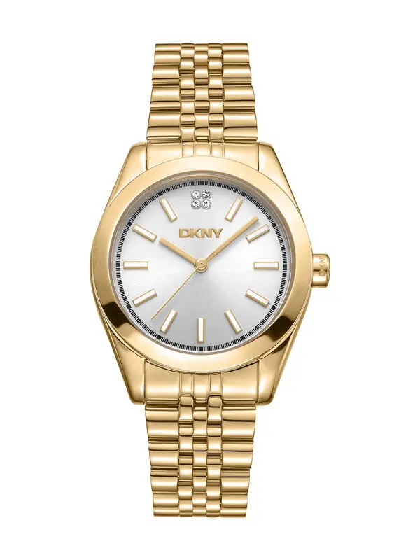 DKNY DKNY Analogna ura 'Nolita Midi'  zlata / srebrna