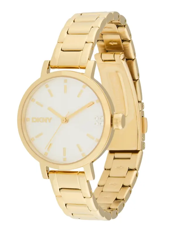 DKNY DKNY Analogna ura 'Soho Glitz'  zlata / transparentna / bela