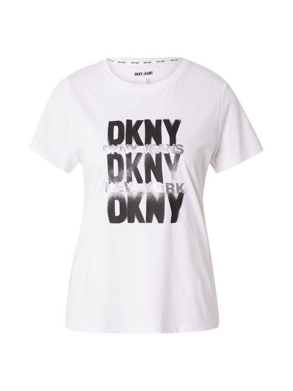 DKNY DKNY Majica  črna / bela