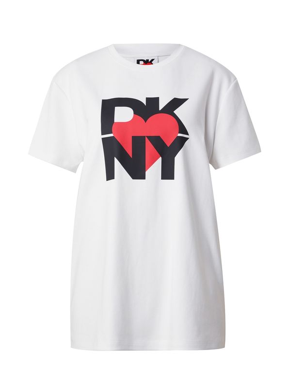 DKNY DKNY Majica  rdeča / črna / bela