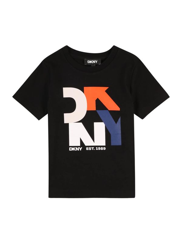 DKNY DKNY Majica  vijolično modra / oranžna / črna / off-bela