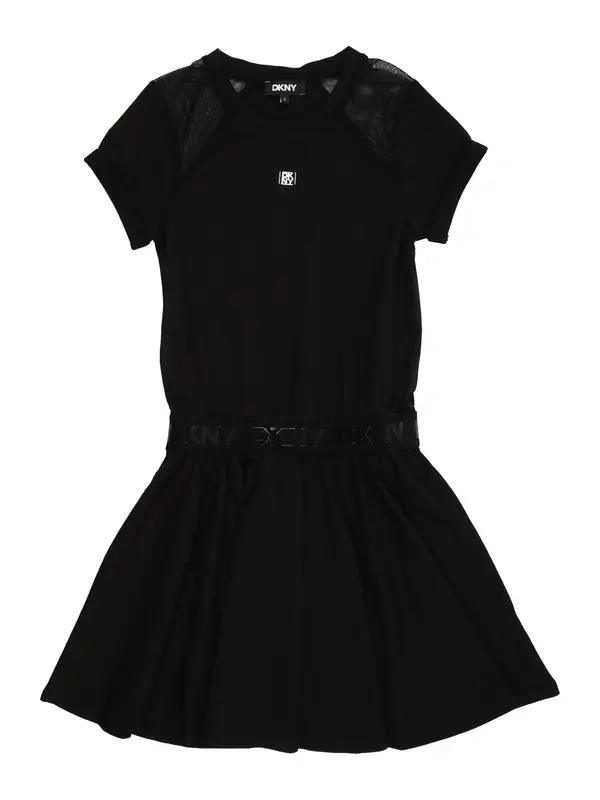 DKNY DKNY Obleka  črna / bela