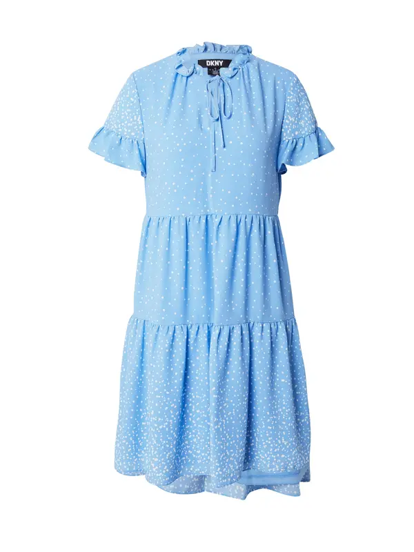 DKNY DKNY Obleka  svetlo modra / bela