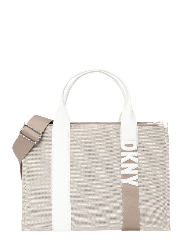 DKNY DKNY Ročna torbica  siva / bela