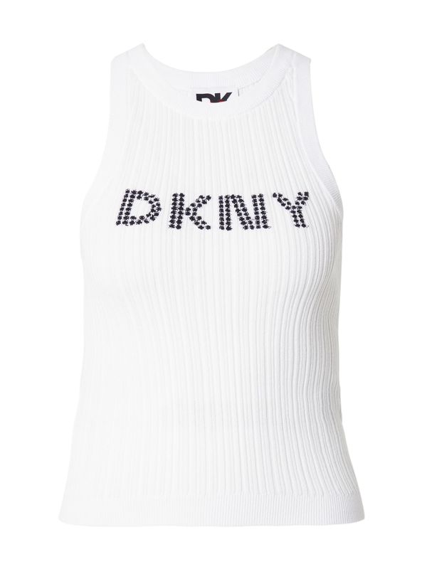 DKNY DKNY Top z naramnicami  črna / bela