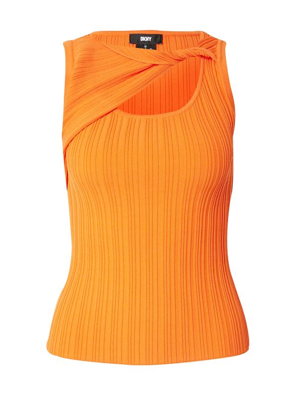 DKNY DKNY Top z naramnicami  temno oranžna