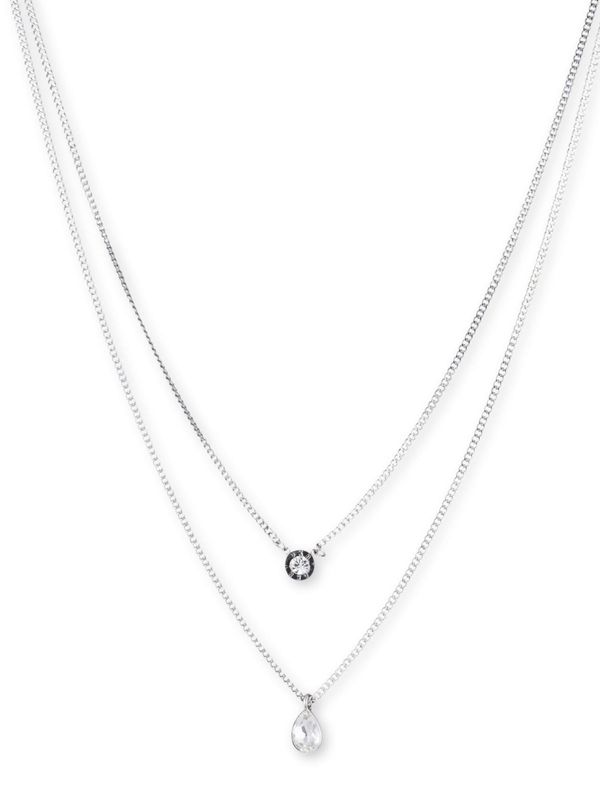 DKNY DKNY Verižica  srebrna / transparentna