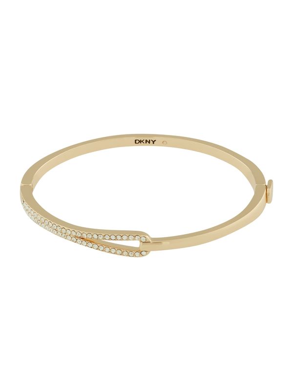 DKNY DKNY Zapestnica 'PAVE BANGLE'  zlata / transparentna