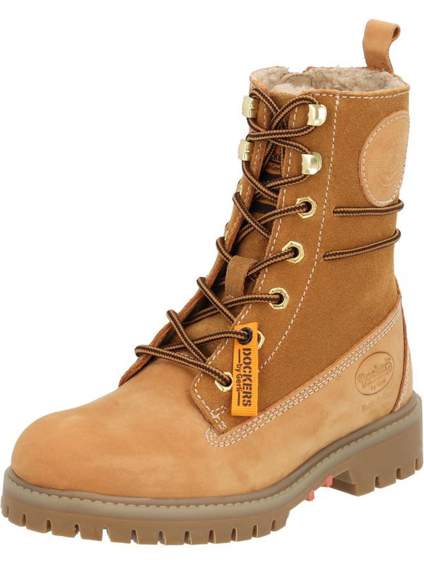 Dockers by Gerli Dockers by Gerli Gležnarji z vezalkami  kamela / karamel