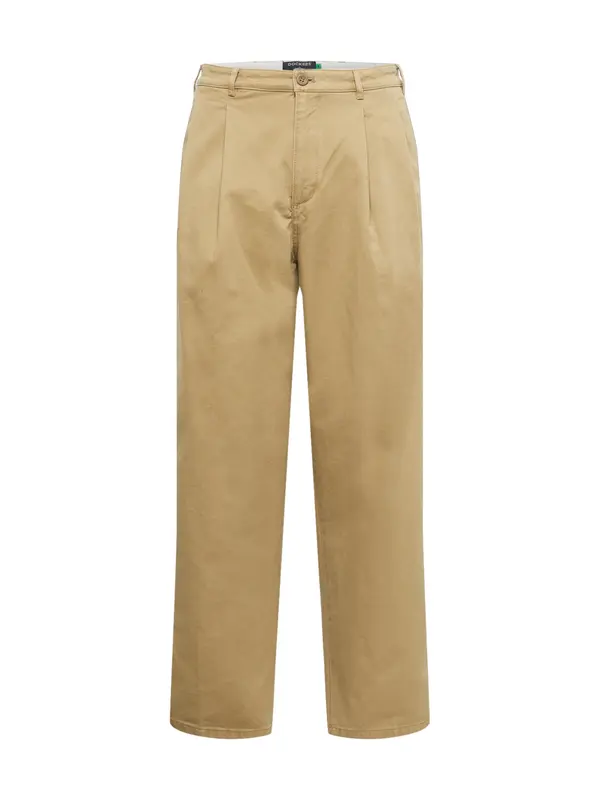 Dockers Dockers Hlače z naborki 'KHAKI'  temno bež