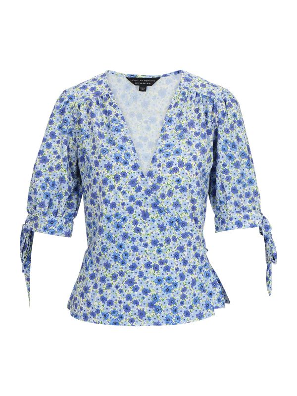 Dorothy Perkins Dorothy Perkins Bluza 'Ditsy'  modra / svetlo modra / svetlo zelena / bela