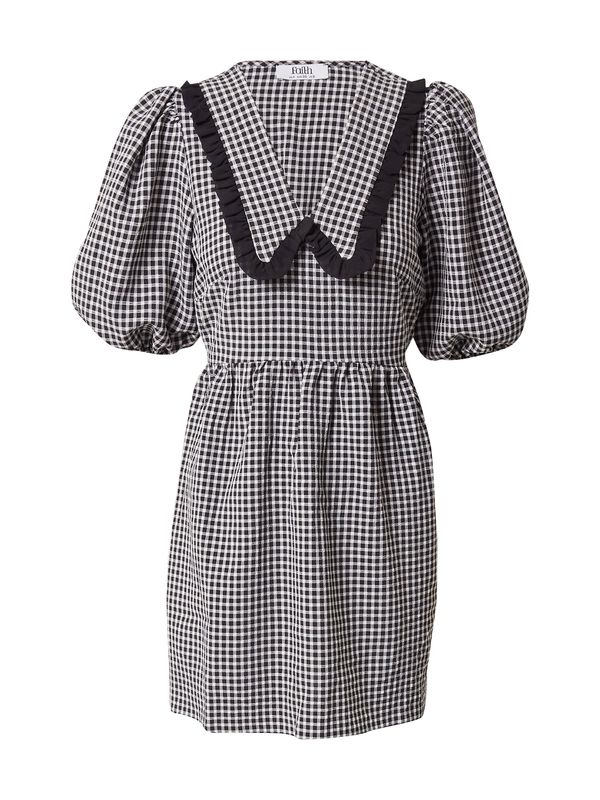 Dorothy Perkins Dorothy Perkins Obleka 'Gingham'  črna / bela