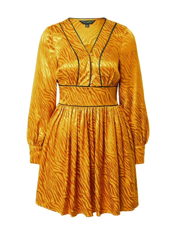 Dorothy Perkins Dorothy Perkins Obleka  zlato-rumena / črna