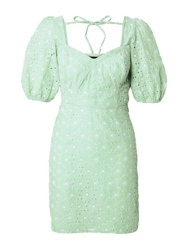 Dorothy Perkins Dorothy Perkins Poletna obleka  svetlo zelena / bela