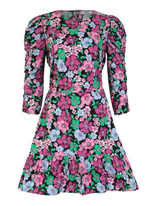 Dorothy Perkins Tall Dorothy Perkins Tall Obleka  svetlo modra / zelena / roza / rosé / črna