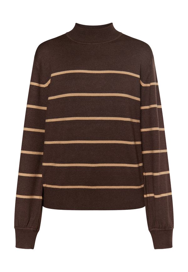 DreiMaster Klassik DreiMaster Klassik Pulover  temno rjava / oranžna