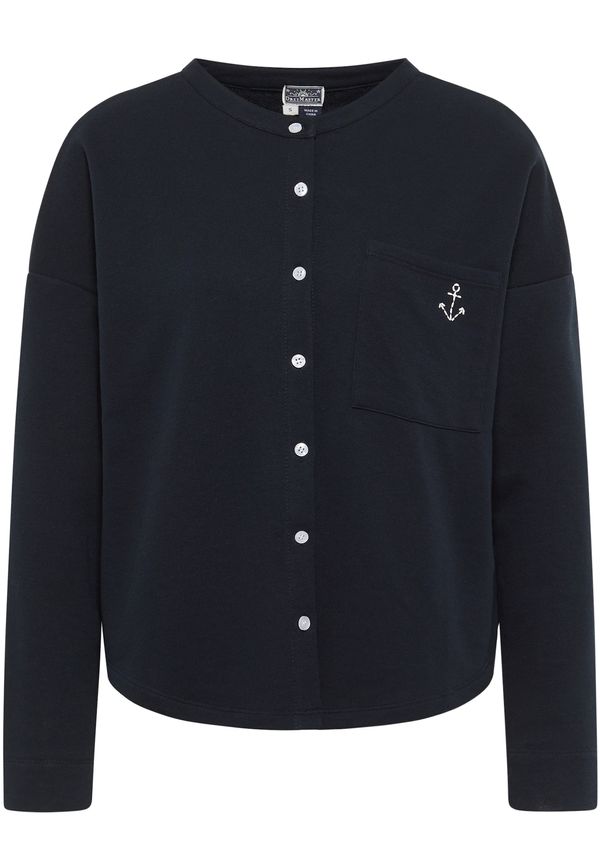 DreiMaster Maritim DreiMaster Maritim Jopa na zadrgo  nočno modra / bela