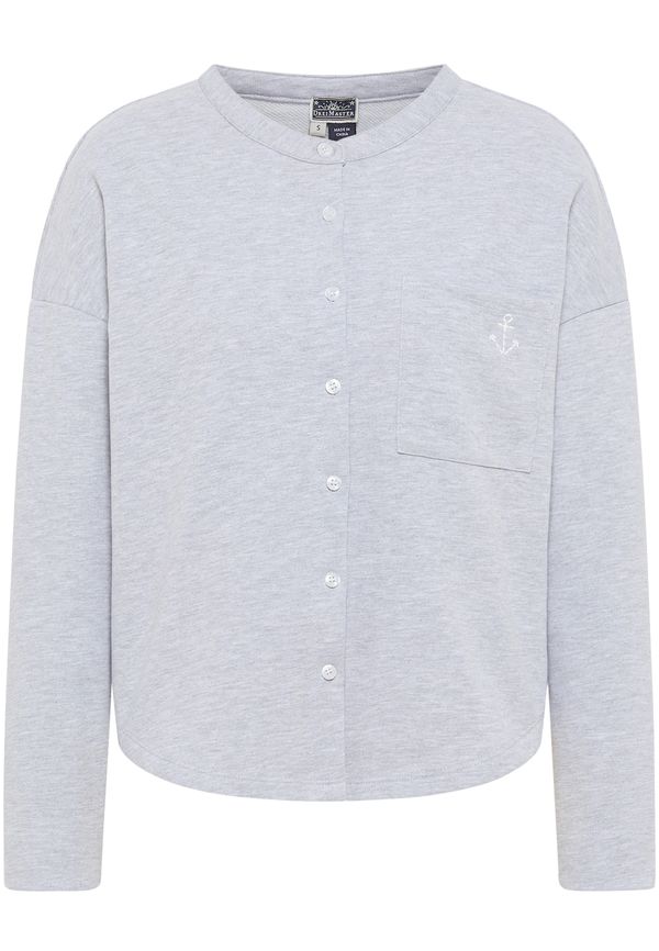 DreiMaster Maritim DreiMaster Maritim Jopa na zadrgo  pegasto siva / bela