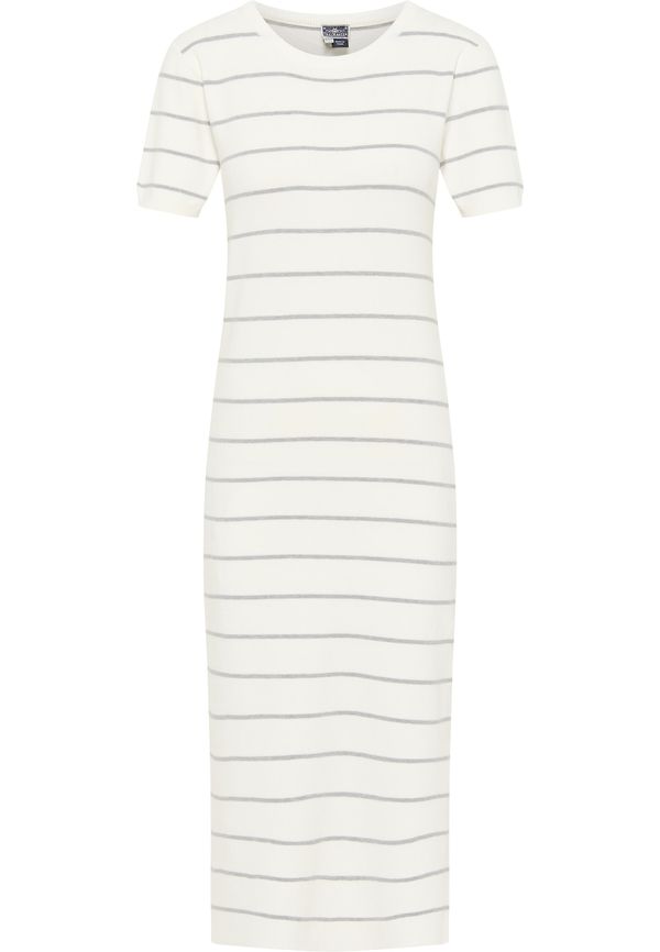 DreiMaster Maritim DreiMaster Maritim Pletena obleka  siva / volneno bela