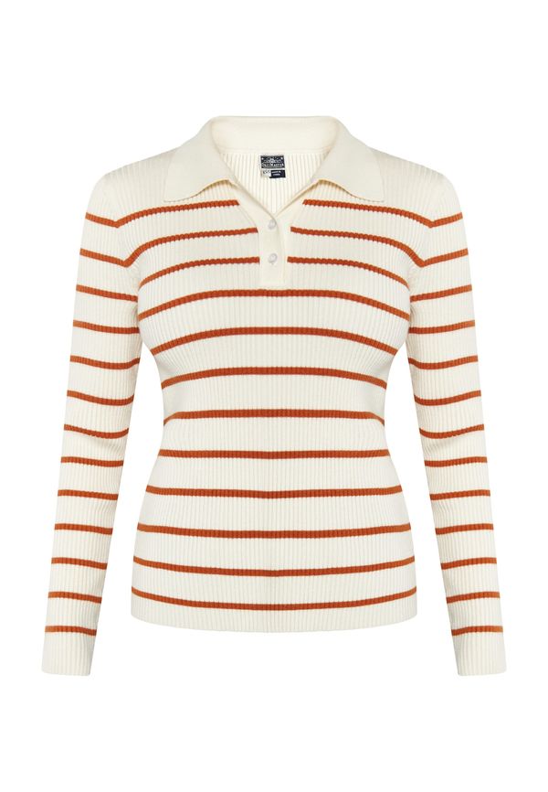 DreiMaster Maritim DreiMaster Maritim Pulover  karamel / volneno bela