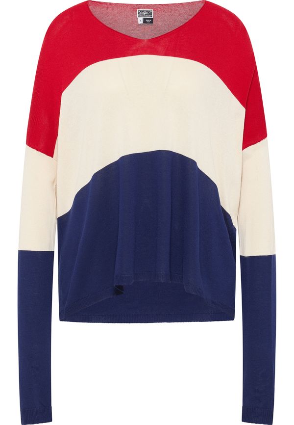 DreiMaster Maritim DreiMaster Maritim Pulover  kremna / mornarska / rdeča