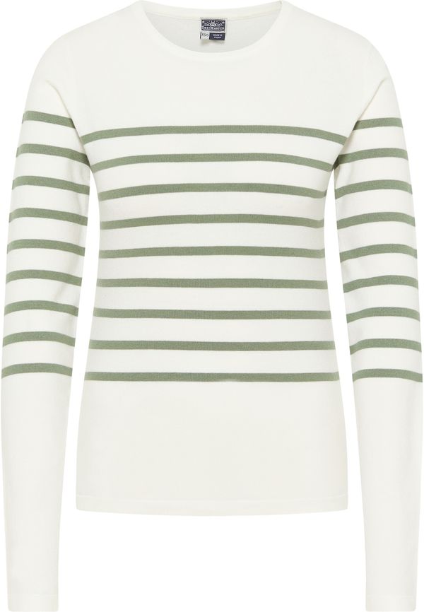 DreiMaster Maritim DreiMaster Maritim Pulover  oliva / bela