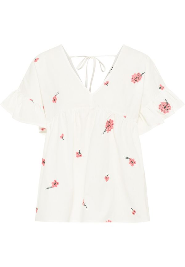 DreiMaster Vintage DreiMaster Vintage Bluza  zelena / roza / volneno bela