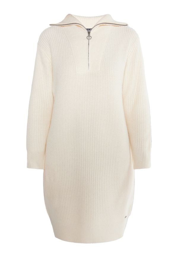 DreiMaster Vintage DreiMaster Vintage Pletena obleka  volneno bela