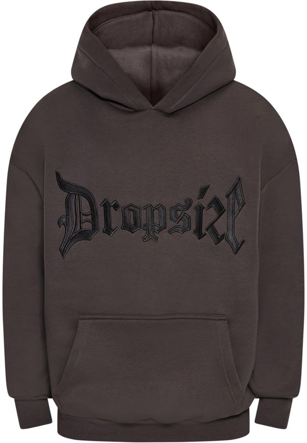 Dropsize Dropsize Majica  čokolada / črna