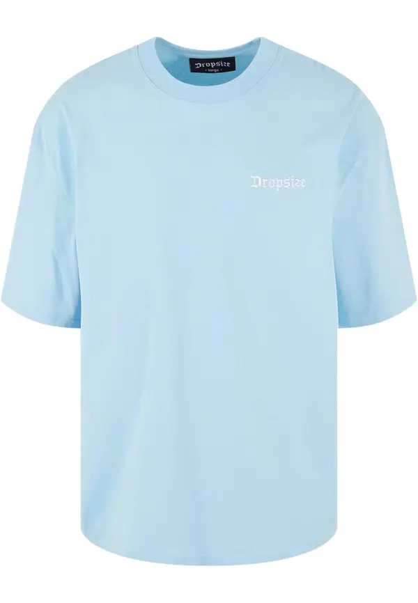 Dropsize Dropsize Majica 'Embo'  svetlo modra / bela