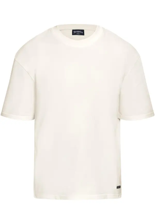 Dropsize Dropsize Majica  kremna / črna