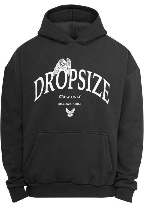 Dropsize Dropsize Majica 'Pray Love Hustle'  črna / bela