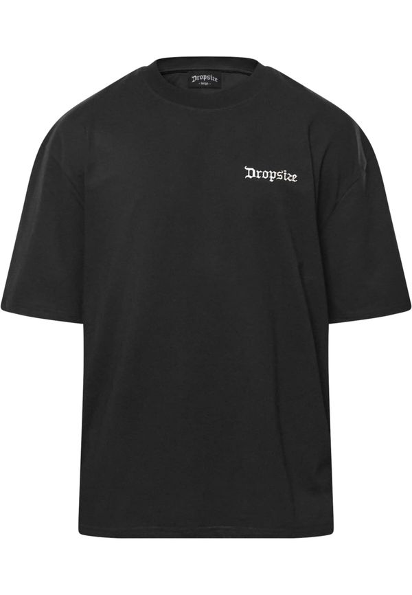 Dropsize Dropsize Majica 'Raised In Heaven'  pesek / črna / bela