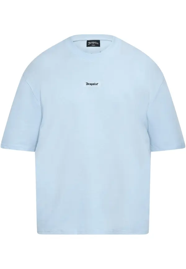 Dropsize Dropsize Majica  svetlo modra / črna