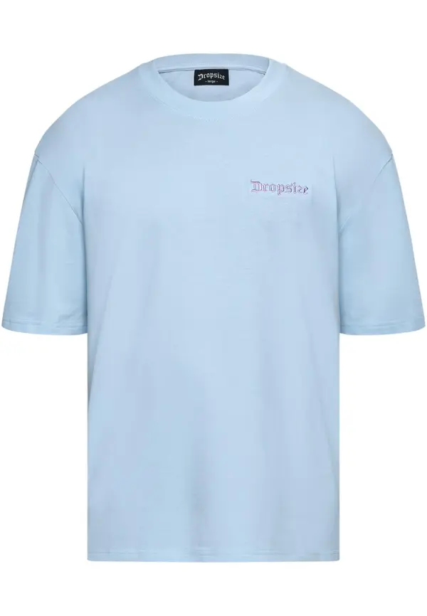 Dropsize Dropsize Majica  svetlo modra / lila