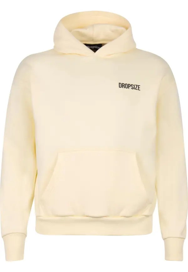 Dropsize Dropsize Majica  svetlo rumena / črna