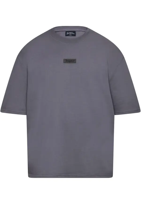 Dropsize Dropsize Majica  temno siva / črna