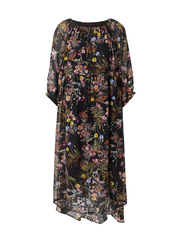 DRYKORN DRYKORN Obleka 'JOYEE'  svetlo modra / žafran / zelena / oranžna / črna