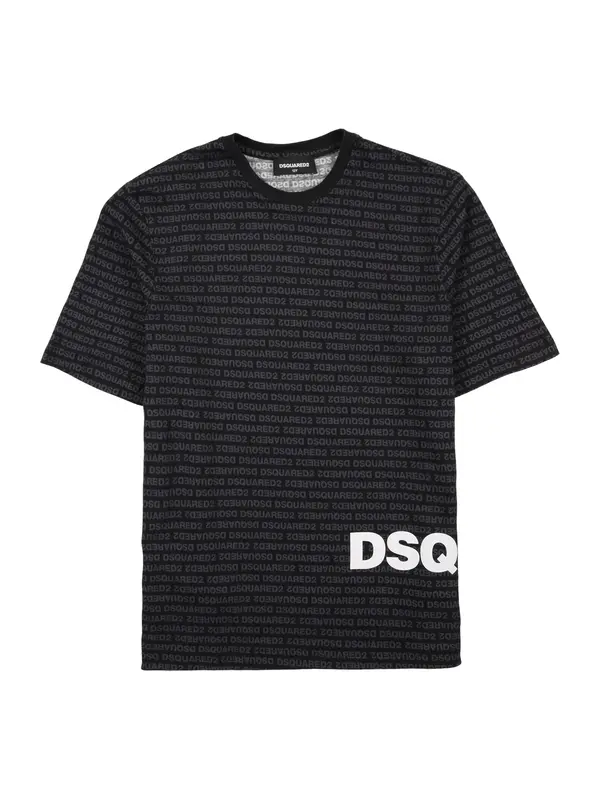 DSQUARED2 DSQUARED2 Majica  siva / črna / bela