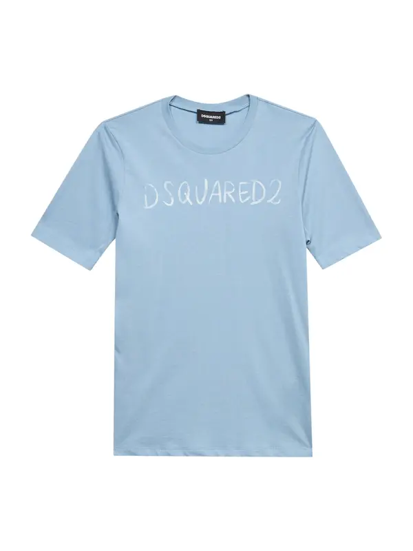 DSQUARED2 DSQUARED2 Majica  svetlo modra / bela