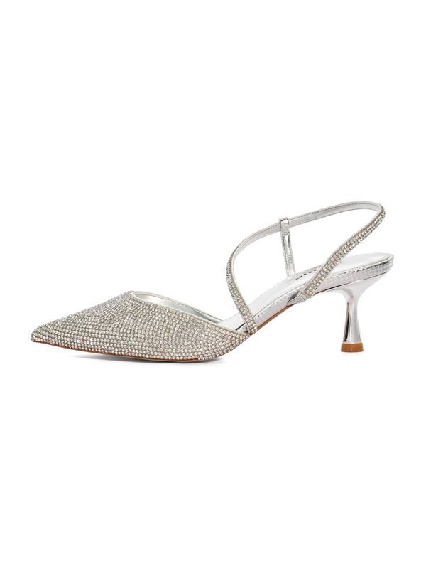 Dune LONDON Dune LONDON Čevlji s peto in s paščki  srebrna