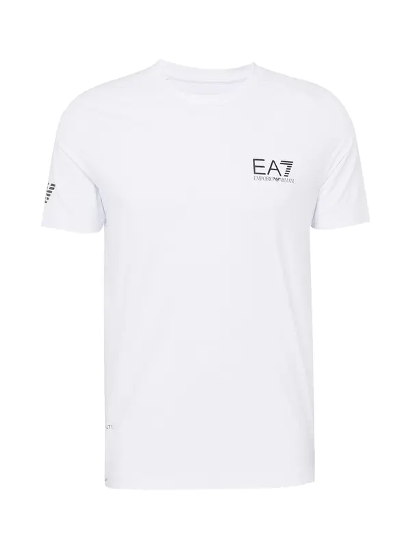 EA7 Emporio Armani EA7 Emporio Armani Funkcionalna majica  črna / bela