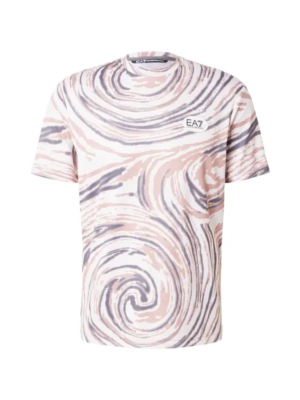 EA7 Emporio Armani EA7 Emporio Armani Funkcionalna majica  slonovina / temno siva / roza