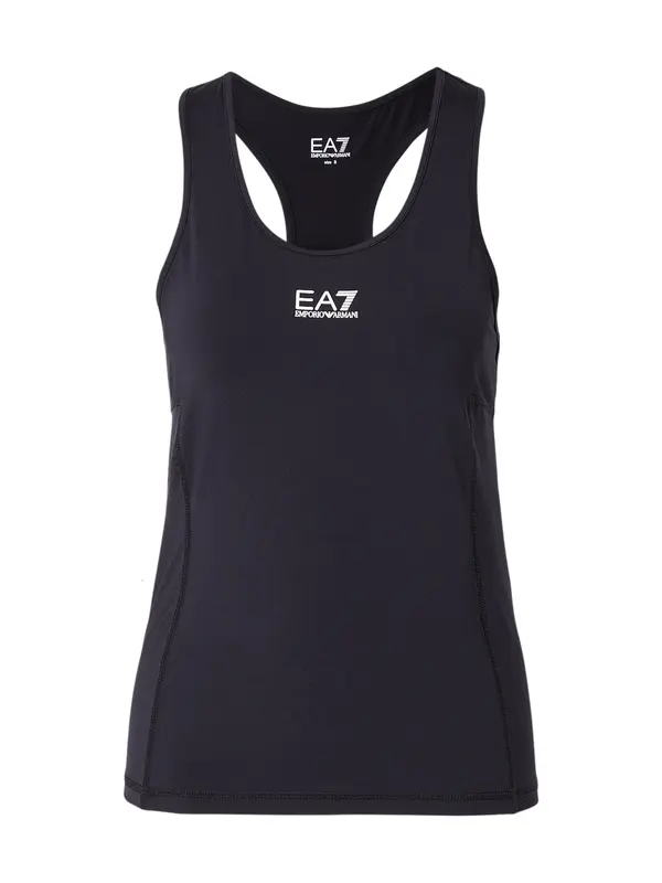 EA7 Emporio Armani EA7 Emporio Armani Funkcionalna majica 'TANK'  črna / bela